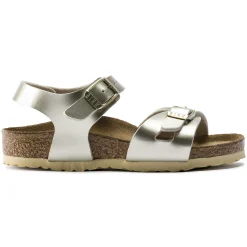 Fashion Birkenstock Rio Kids Electric Metallic Gold