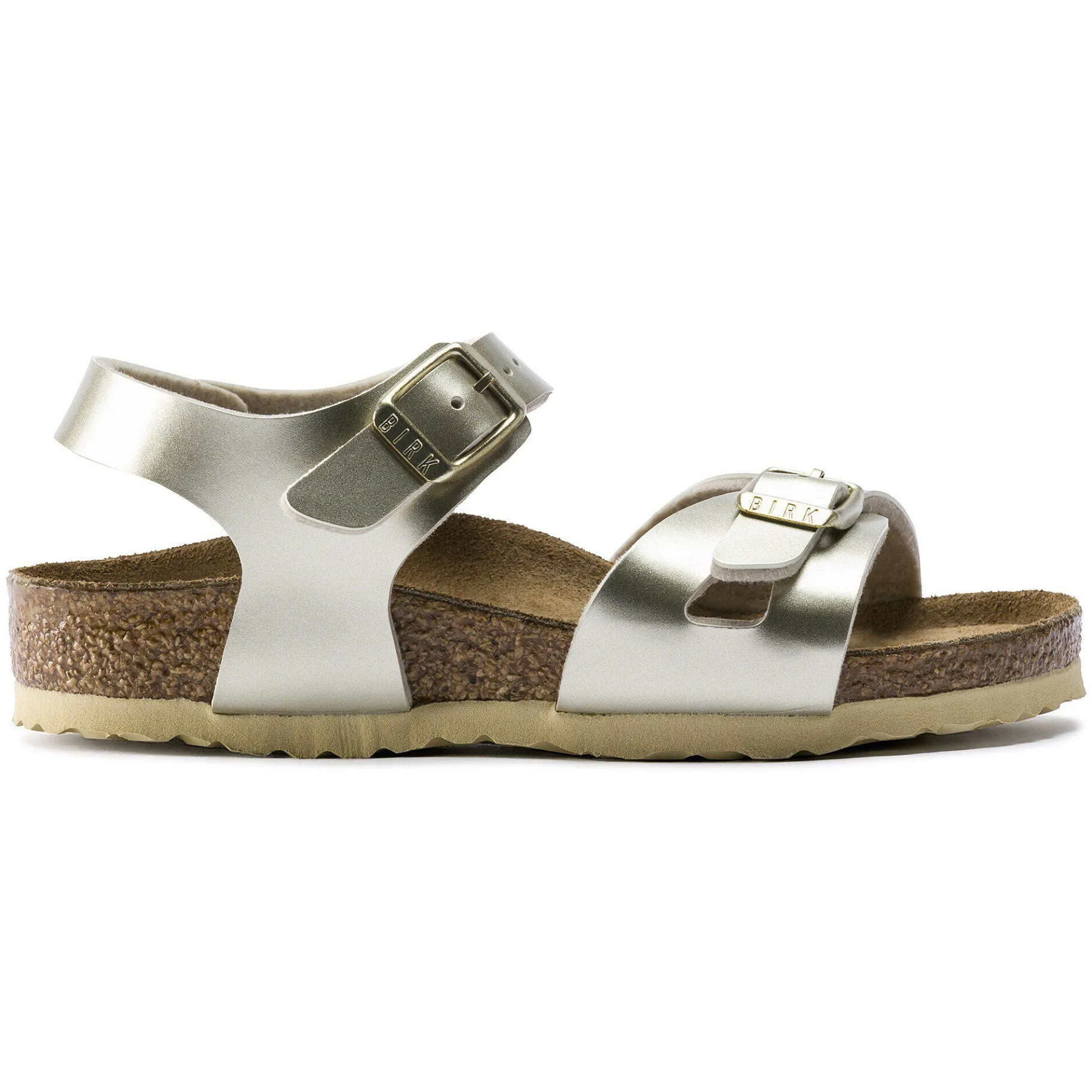 Fashion Birkenstock Rio Kids Electric Metallic Gold