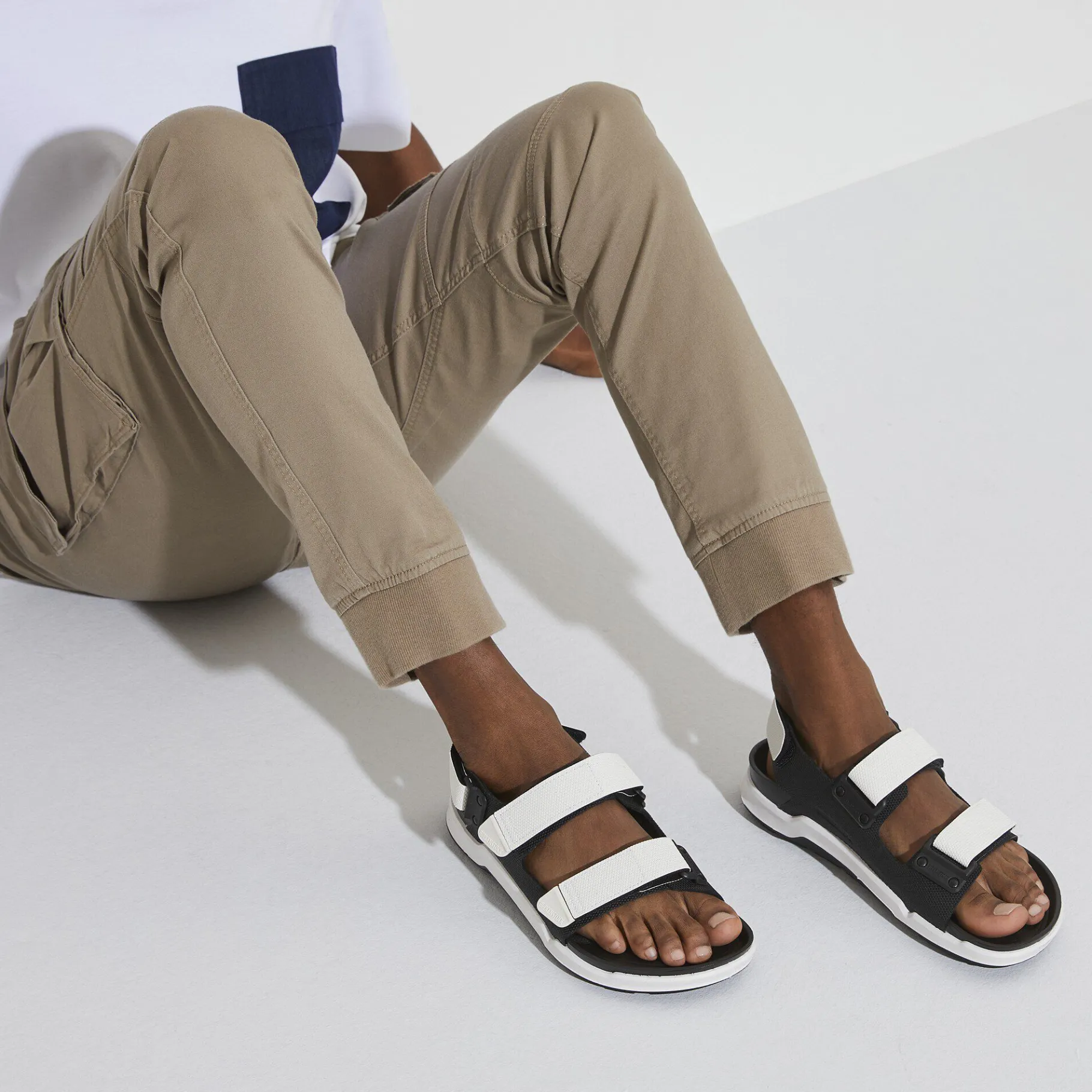 Online Birkenstock Tatacoa Herrer Futura Black/White
