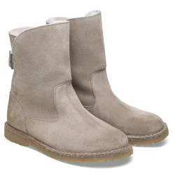 Shop Birkenstock Uppsala Lammeskind Gray Taupe