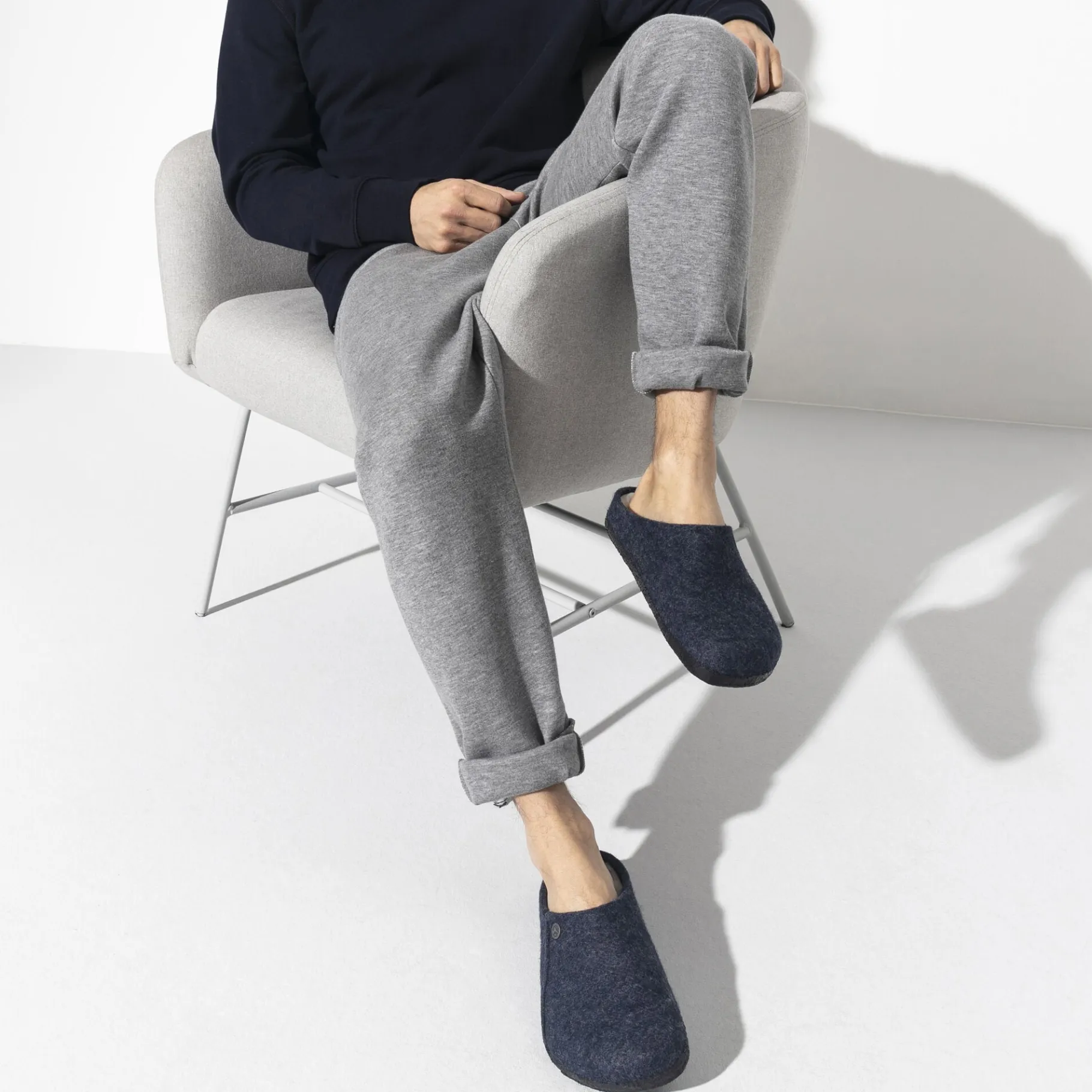 New Birkenstock Zermatt Lammeskind Dark Blue
